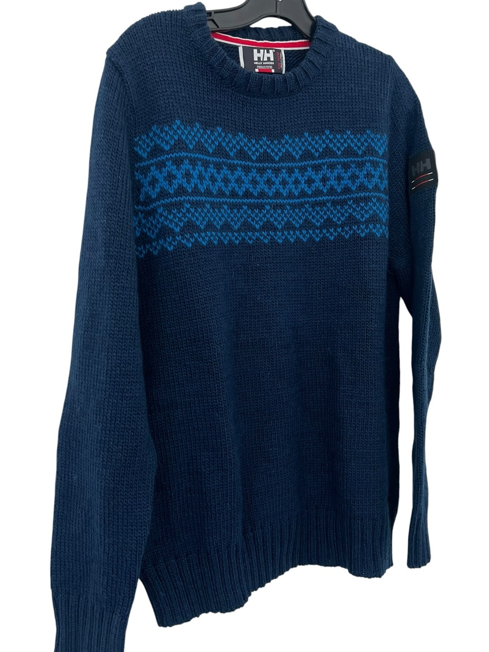 HELLY HANSEN Wool Blend Knit Men’s Sweater Lightweight Size M
